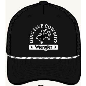 Wrangler Cinch Long Live Cowboys Cap- Black