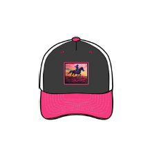 Wrangler Wild Rose Cap- Charcoal/Grey/Pink
