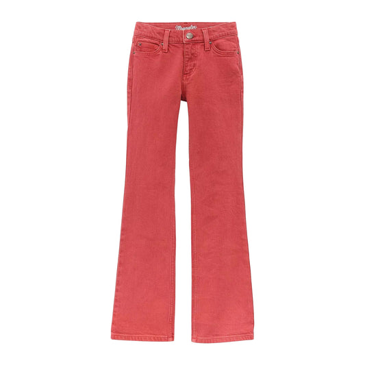 Wrangler Girl's Retro Vibrant Bootcut Jeans - Chili