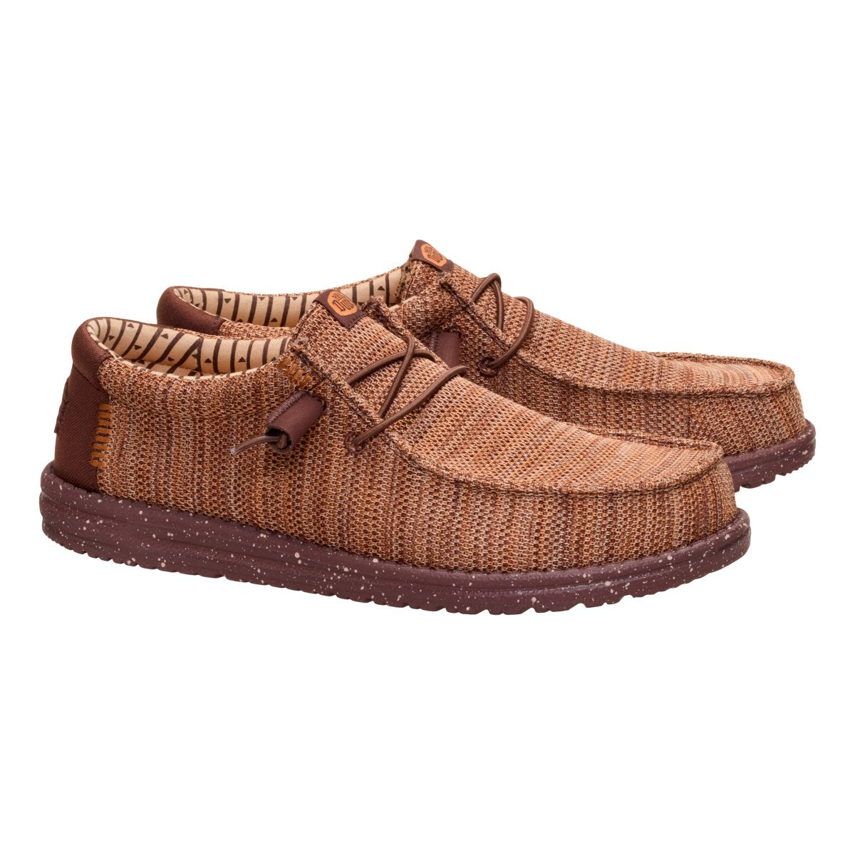 Hey Dude Men's Wally Stretch Sox Shoes - Shaved Chocolate