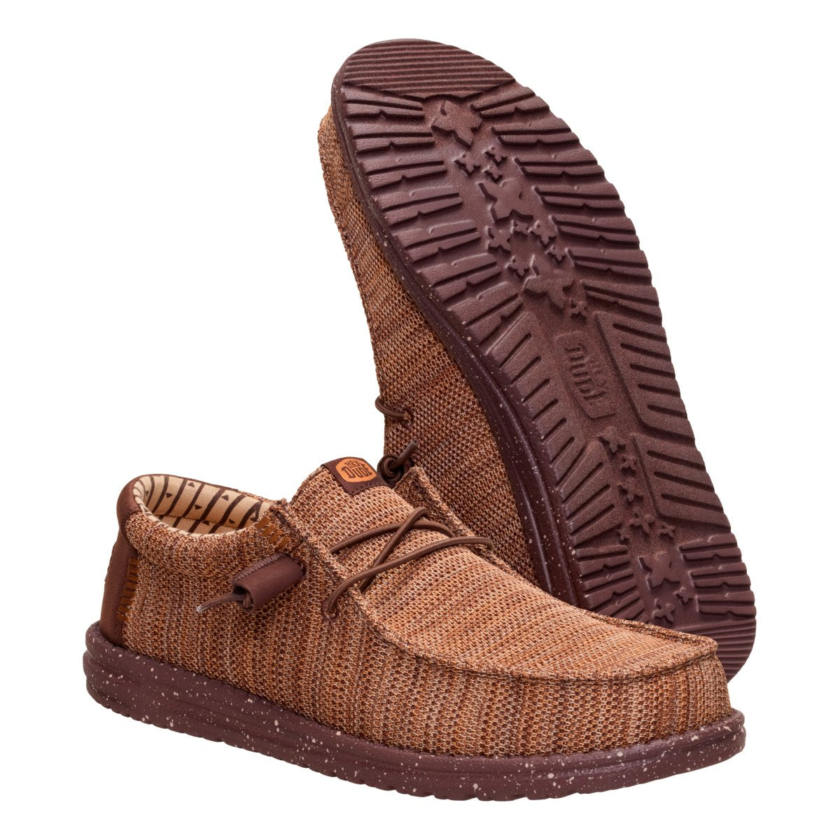 Hey Dude Men's Wally Stretch Sox Shoes - Shaved Chocolate