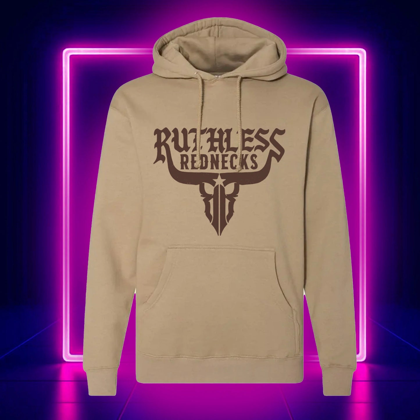 Ruthless Rednecks Raw Talent V2 Supercharged Hoodie - Sandstone - Irvine Tack & Western Wear