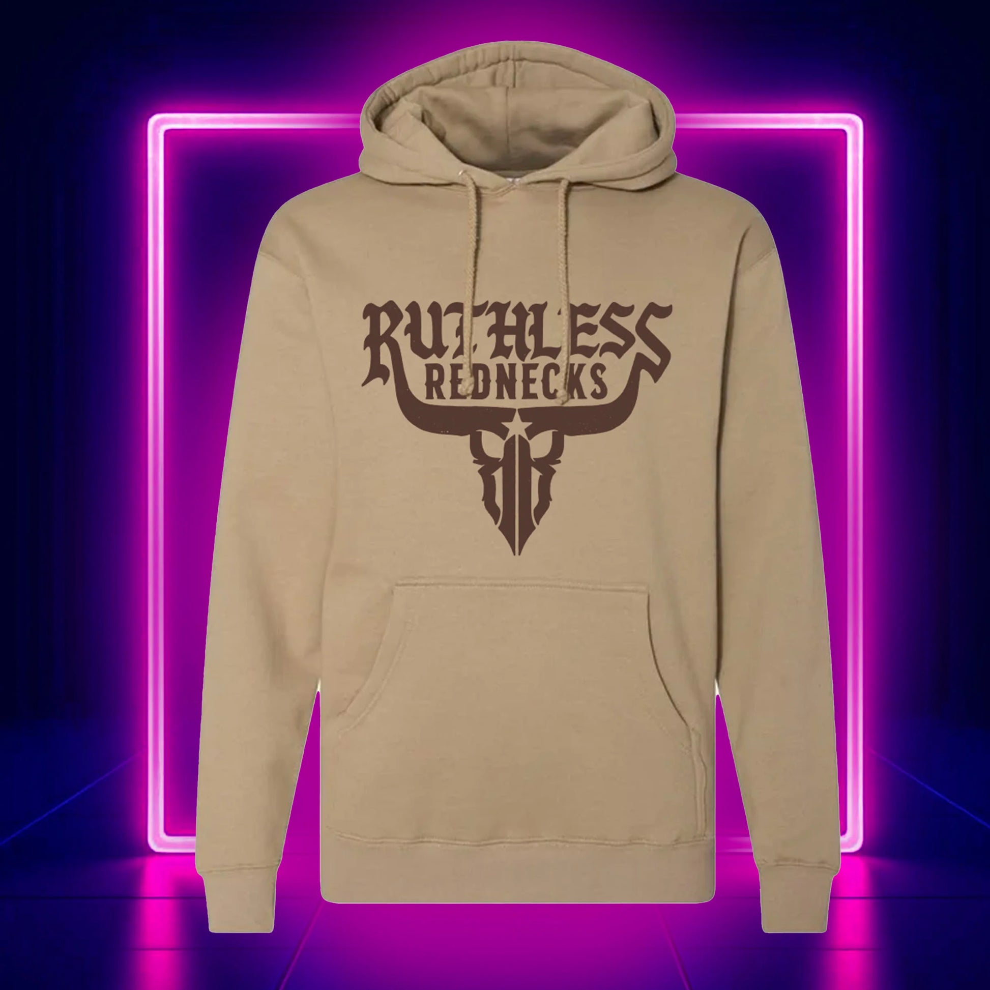 Ruthless Rednecks Raw Talent V2 Supercharged Hoodie - Sandstone - Irvine Tack & Western Wear