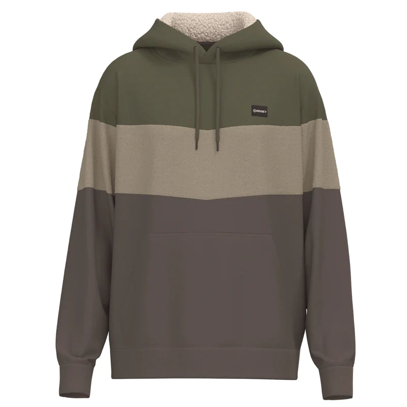 Hooey Men's Breck Hoodie - Olive/Grey/Charcoal