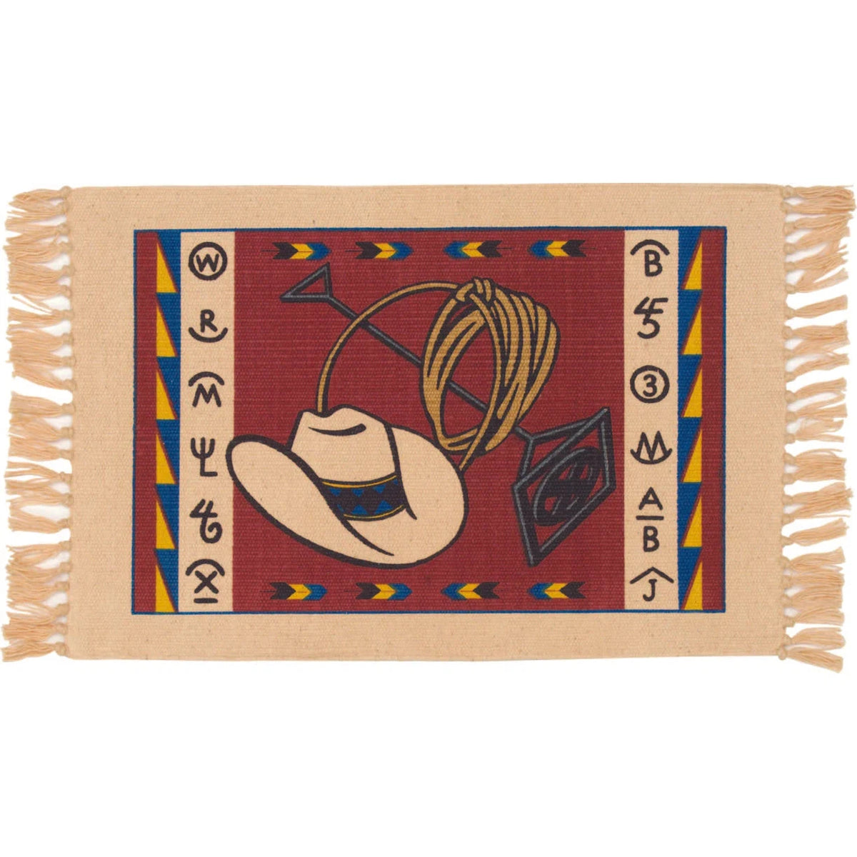 El Paso Cotton Stencil Placemat - #117 - Irvine Tack & Western Wear