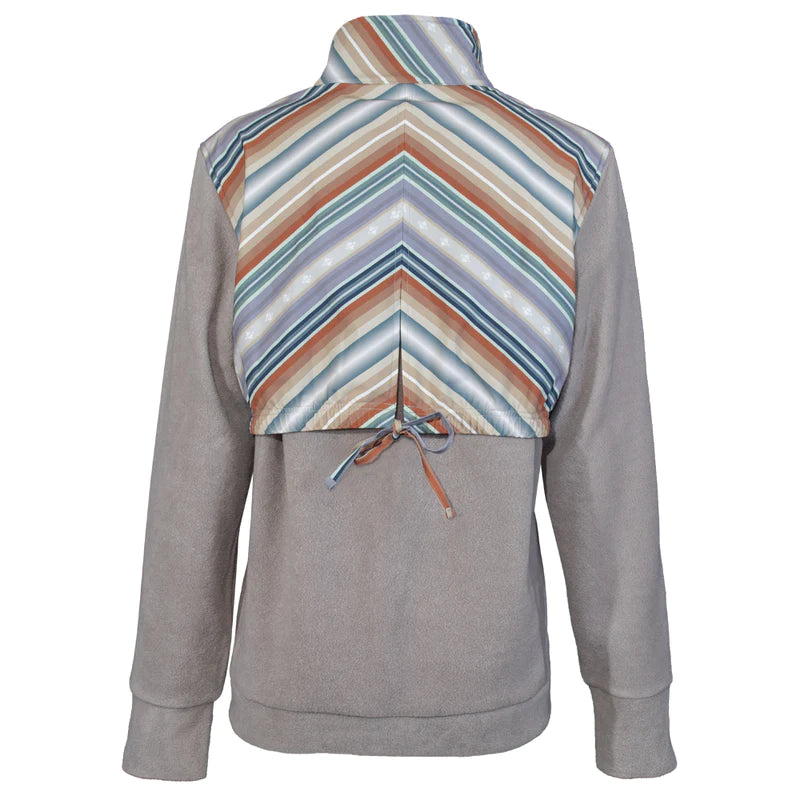 Hooey Girl's Tech Fleece Jacket - Cream/Serape