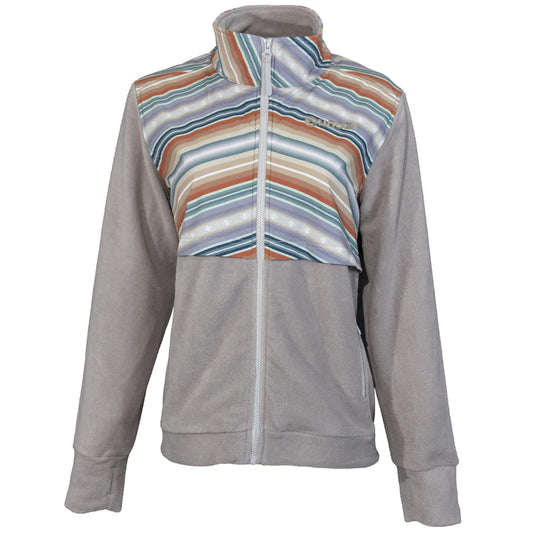 Hooey Girl's Tech Fleece Jacket - Cream/Serape