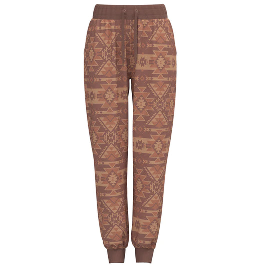 Hooey Women's Homey Jogger - Tan Aztec Pattern