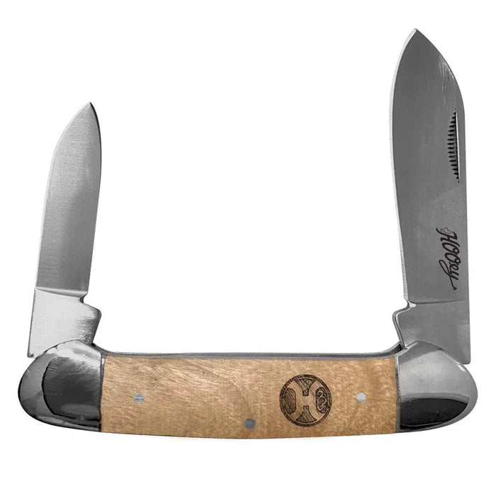 Hooey Natural Wood Canoe Knife