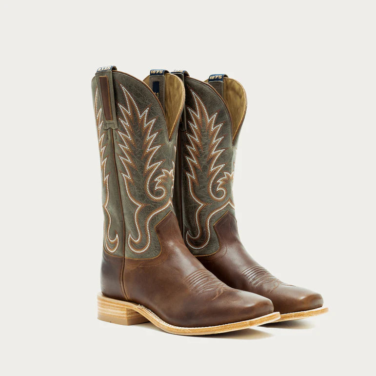 Hyer Men's Kincaid Cowhide Cowboy Boot- Brown