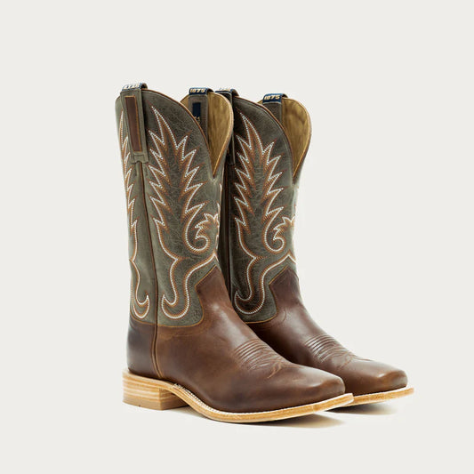 Hyer Men's Kincaid Cowhide Cowboy Boot- Brown