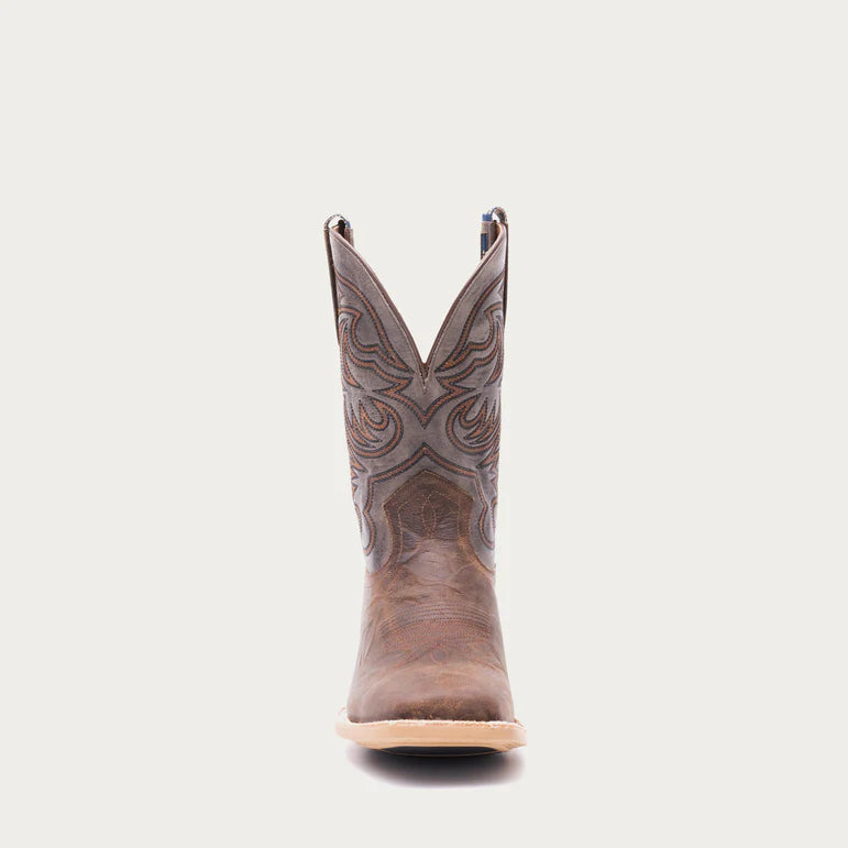 Hyer Men's Bucklin Western Boot- Tan/Grey