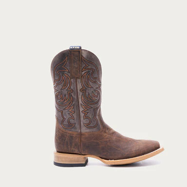Hyer Men's Bucklin Western Boot- Tan/Grey