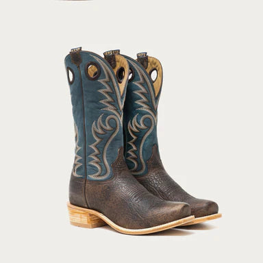 Hyer Men's McCune Cowhide Cowboy Boot- Brown