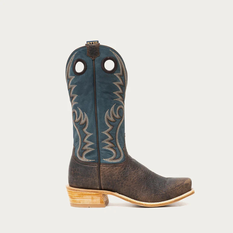 Hyer Men's McCune Cowhide Cowboy Boot- Black