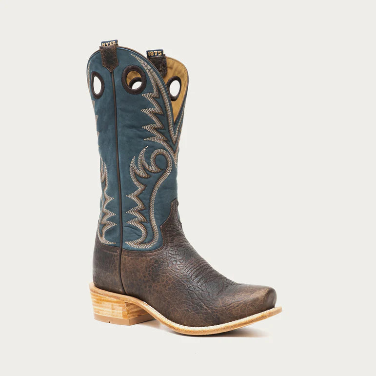 Hyer Men's McCune Cowhide Cowboy Boot- Black
