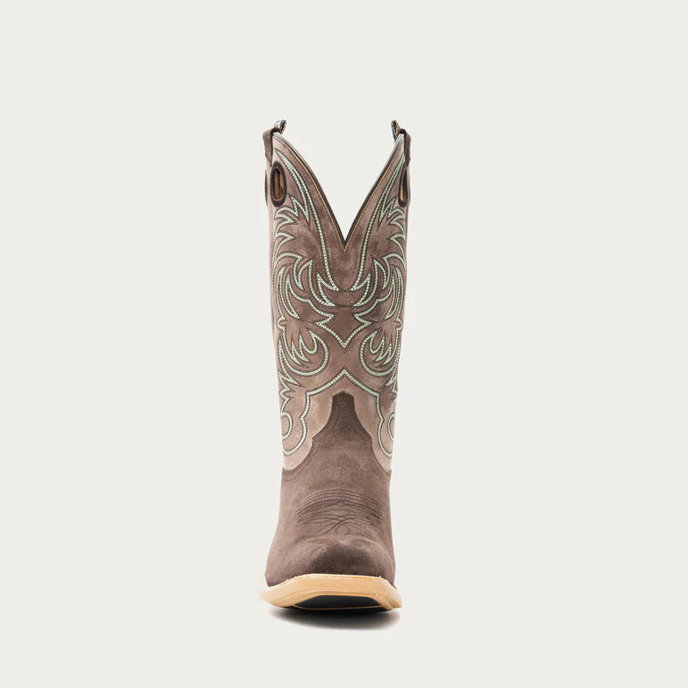 Hyer Men's Burrton Western Boots- Chocolate/ Taupe