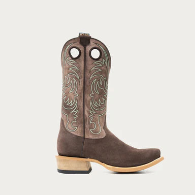 Hyer Men's Burrton Western Boots- Chocolate/ Taupe