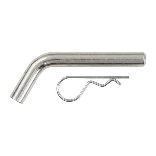 5/8" Clear Zinc Plated Hitch Pin w/hairpin cotter