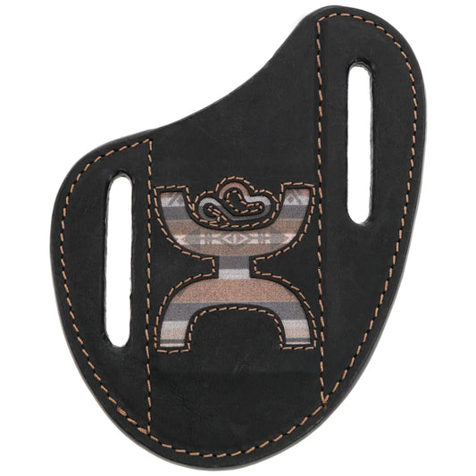 Hooey Hands Up Pancake Knife Sheath - Black/Aztec