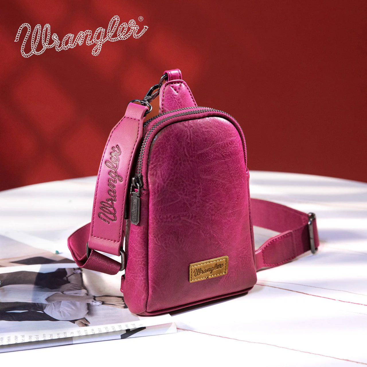 Wrangler Women's Sling Bag/Crossbody/Chest Bag - Hot Pink