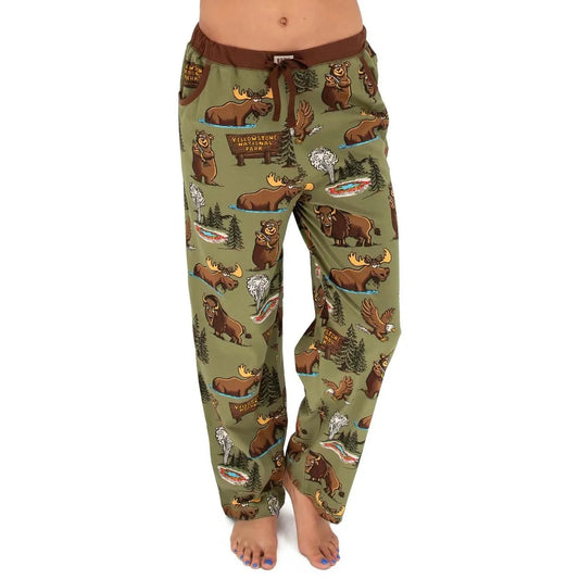 Lazy One Women's Yellowstone Regular Fit PJ Pant - Sage Green