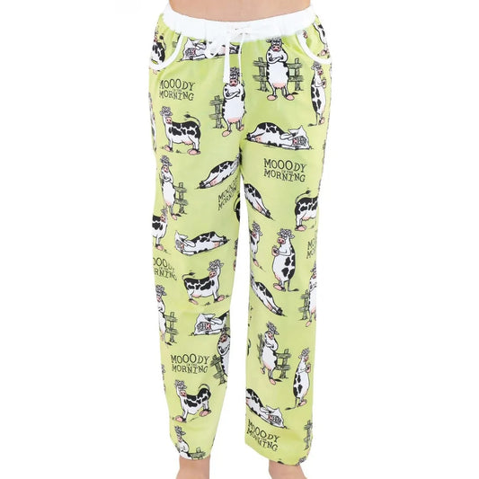 Lazy One Women's Moody in the Morning Pajama Pant- Light Green