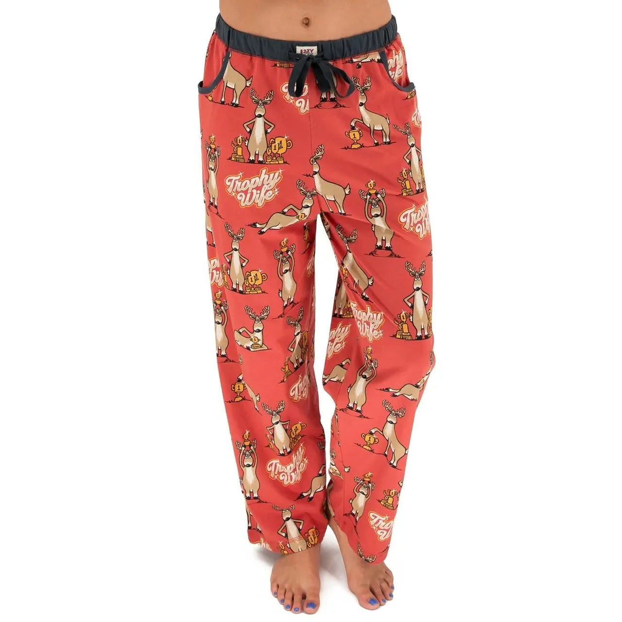 Lazy One Women's Trophy Wife Pajama Pant- Pink