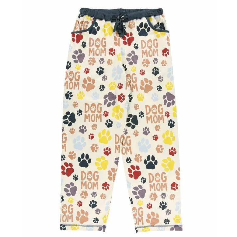 Lazy One Women's Dog Mom Fur Life Regular Fit PJ Pant - Cream