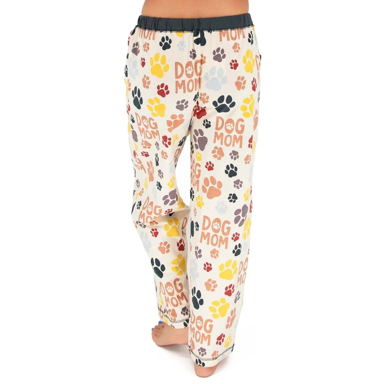 Lazy One Women's Dog Mom Fur Life Regular Fit PJ Pant - Cream
