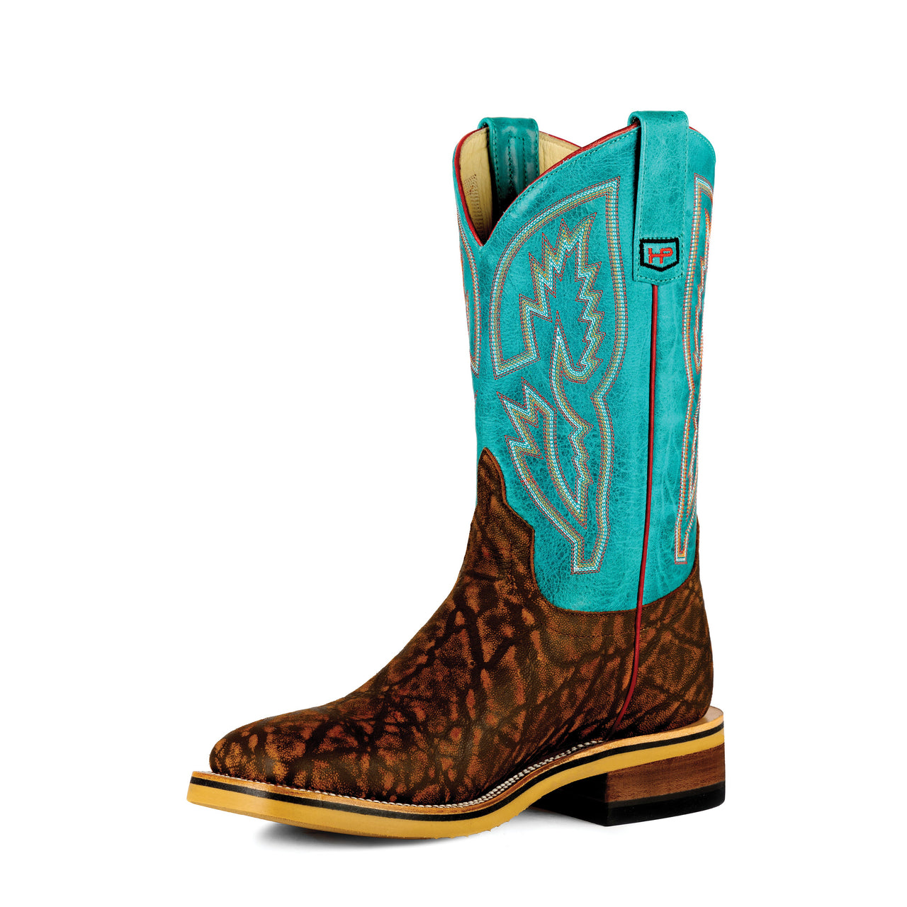 Horse Power Work Men's Western Boot - Cognac Eleprint