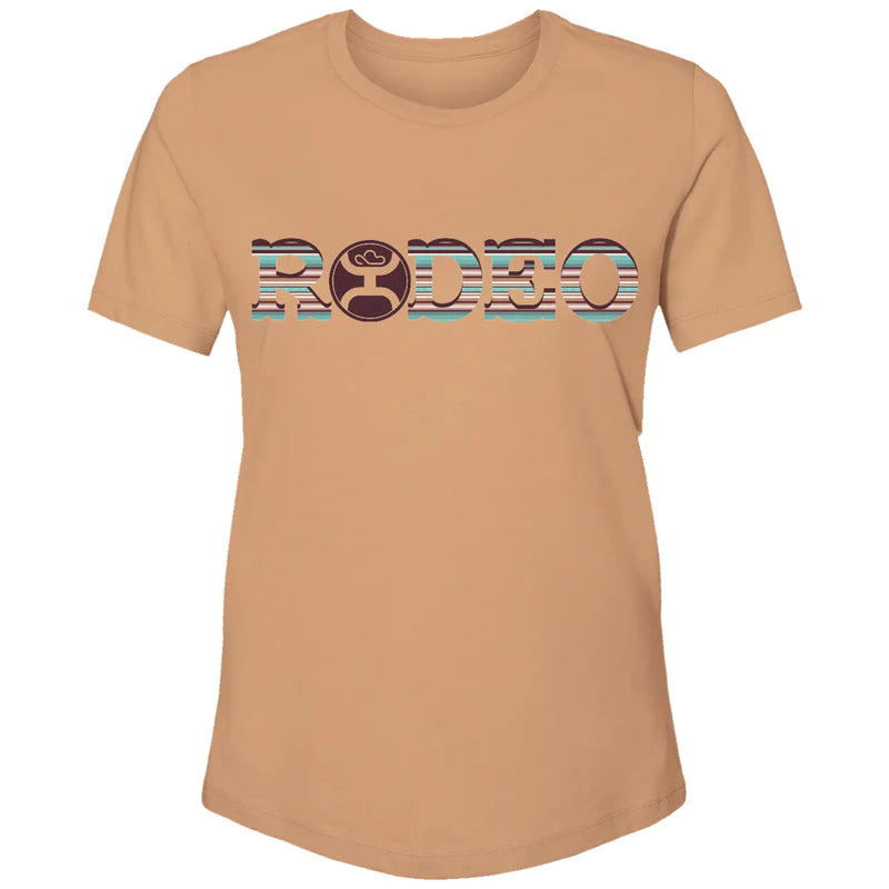 Hooey Girl's Rodeo Logo T-Shirt - Sienna w/Serape