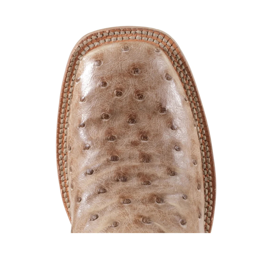Hyer Women's Harper Western Boots - Tan Full-Quill Waxy Ostrich