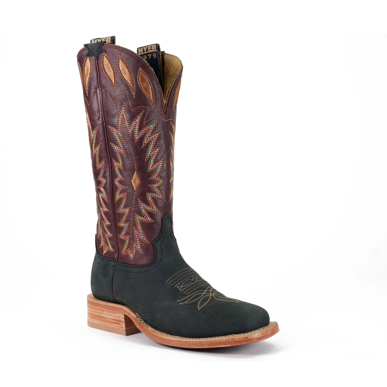 Hyer Women's Cherryvale Western Boots - Black Mule Cowhide