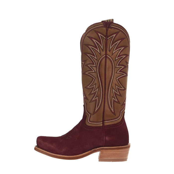 Hyer Women's Rose Hill Western Boots- Burgundy