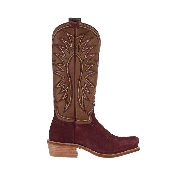 Hyer Women's Rose Hill Western Boots- Burgundy