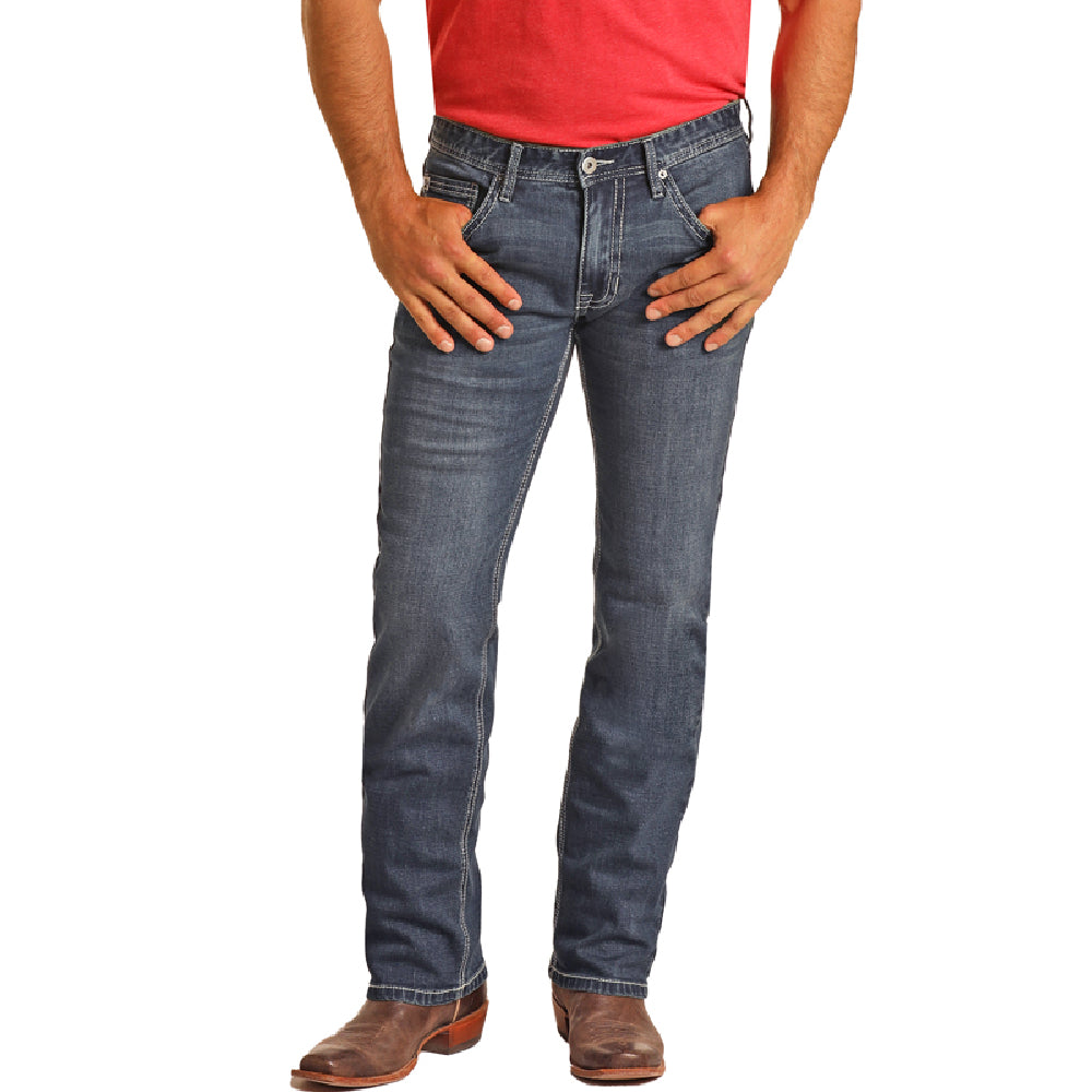 Hooey Men's Revolver Straight Jeans - Medium Vintage