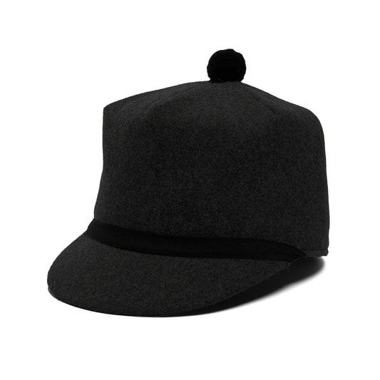 Crown Cap Stockman Melton Hat - Black