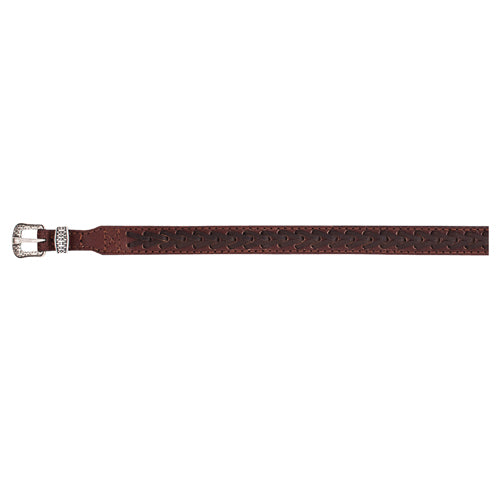Red Dirt Hat Co. Arrow Stitch Genuine Leather Hat Band - Brown