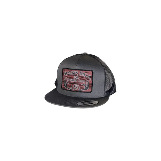 Stackin Bills Hunting Club Flat Billed Cap - Grey