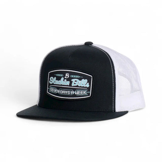 Stackin Bills Fletch Flat Billed Cap - Black