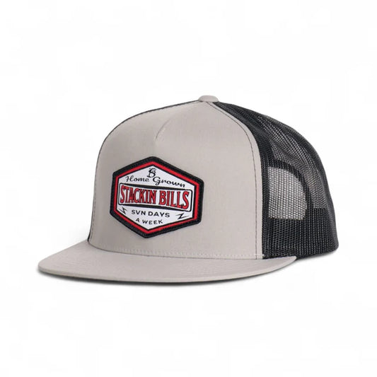 Stackin Bills SVN Flat Billed Cap - Light Grey