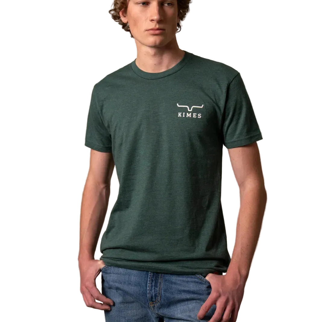 Kimes Men's Heavy Text Short Sleeve Tee Shirt - Multiple Colours