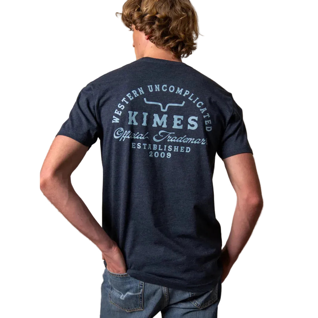 Kimes Men's Heavy Text Short Sleeve Tee Shirt - Multiple Colours
