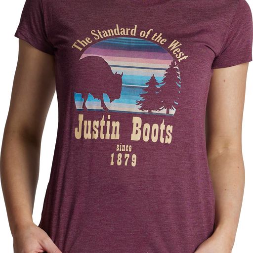 HJ Justin & Sons Women's Triblend Graphic Tee - Purple Heather
