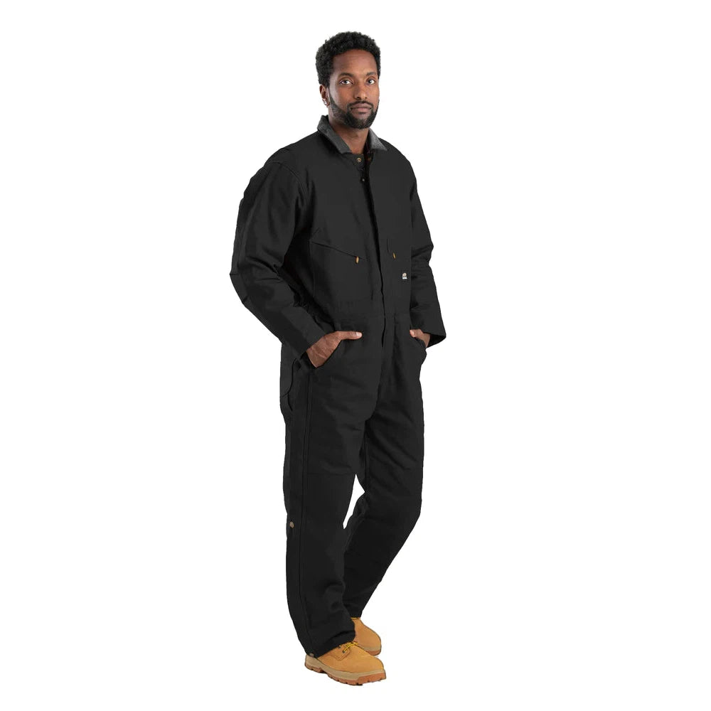 Berne Men's Heritage Duck Insulated Coverall - Black