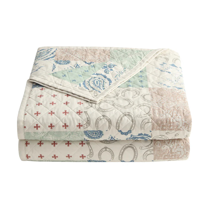 Hi End Accents Patchwork Paisley Quilt Set