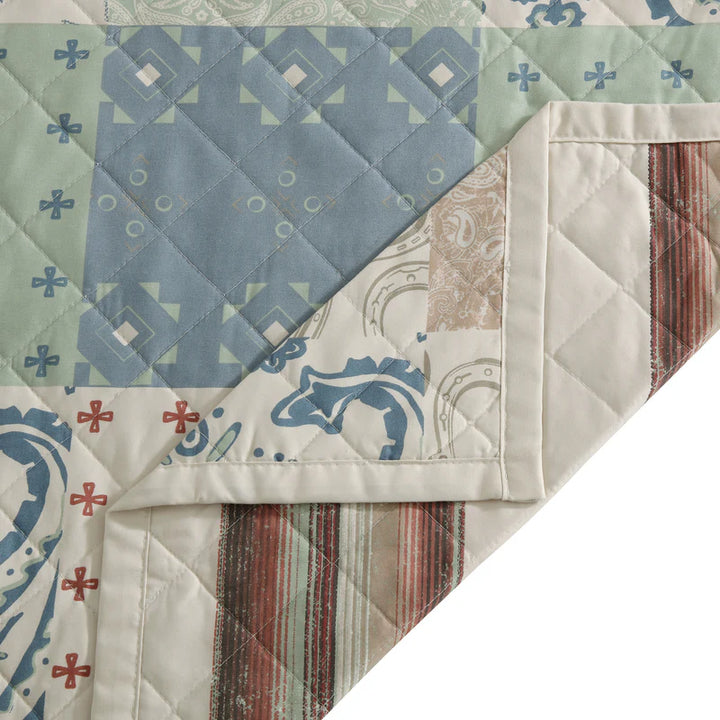Hi End Accents Patchwork Paisley Quilt Set