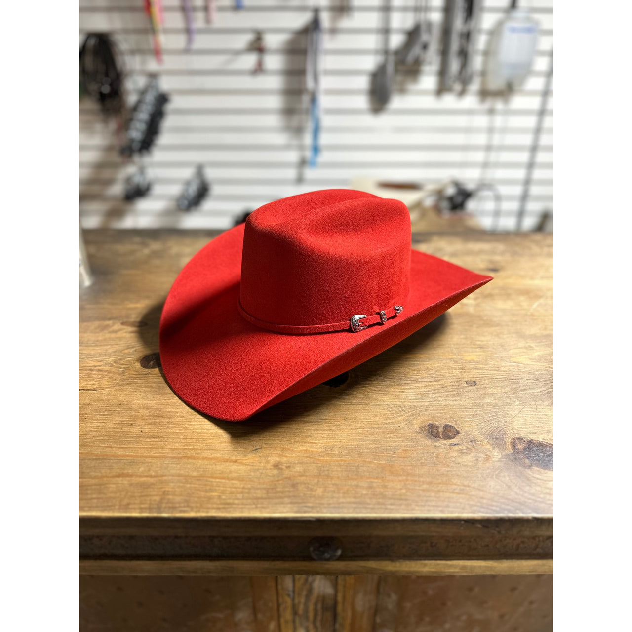 Prohat  Wool Felt Precreased Stampede  Western Hat - Red