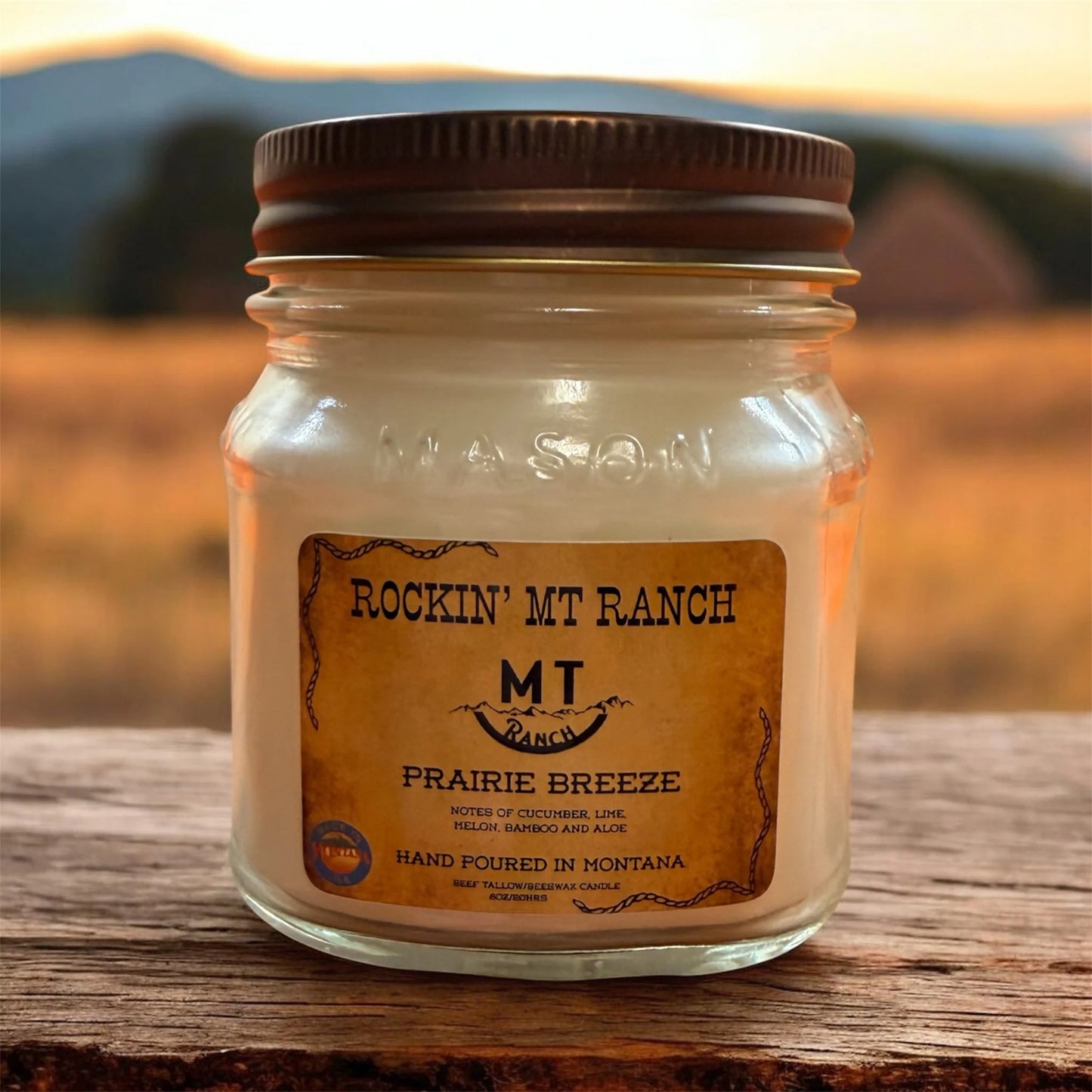 Rockin MT Ranch Tallow Ranch Candle- 8 ounce